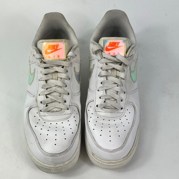 Nike Air Force 1 CV1699-100 Men\'s Shoe Size 10 White Iridescent Pixel Sneaker main image 8